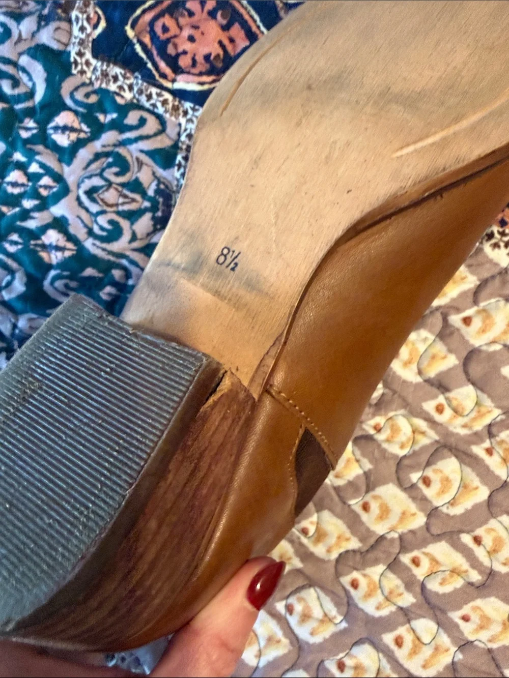 Seychelles Brown Leather Chelsea Ankle Boots 8.5